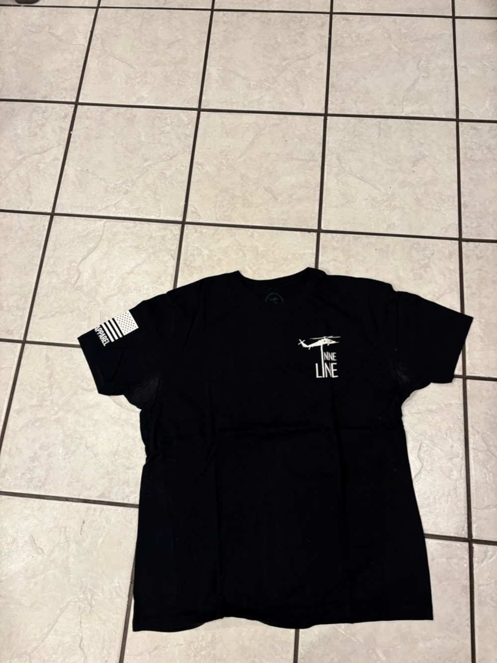 Nine Line Black Short Sleeve Graphic Tee